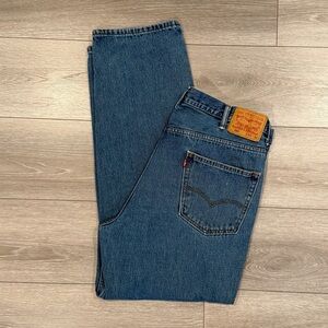 Levis 550 Jeans Mens 40x32 Blue Relaxed Fit Straight Medium Wash Denim Pants